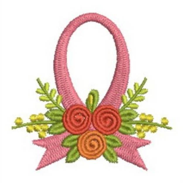 Picture of Pink Ribbon Machine Embroidery Design