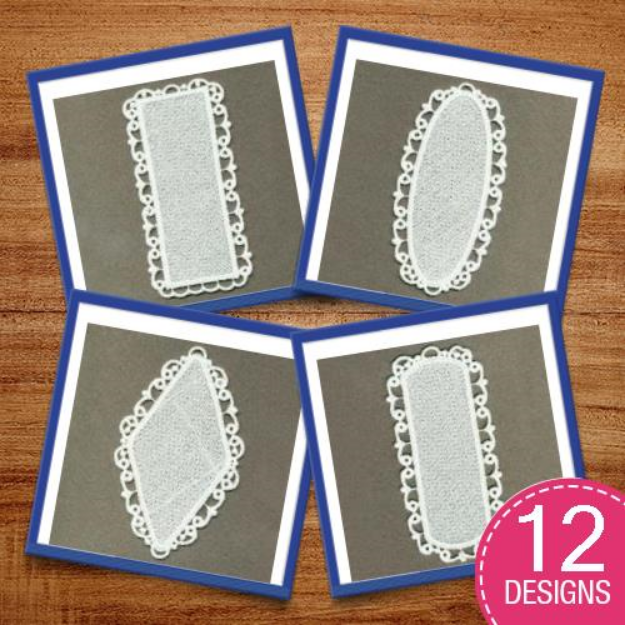 Picture of FSL Template Bookmarks Embroidery Design Pack