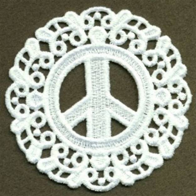 FSL Peace Sign Machine Embroidery Design | Embroidery Library At ...