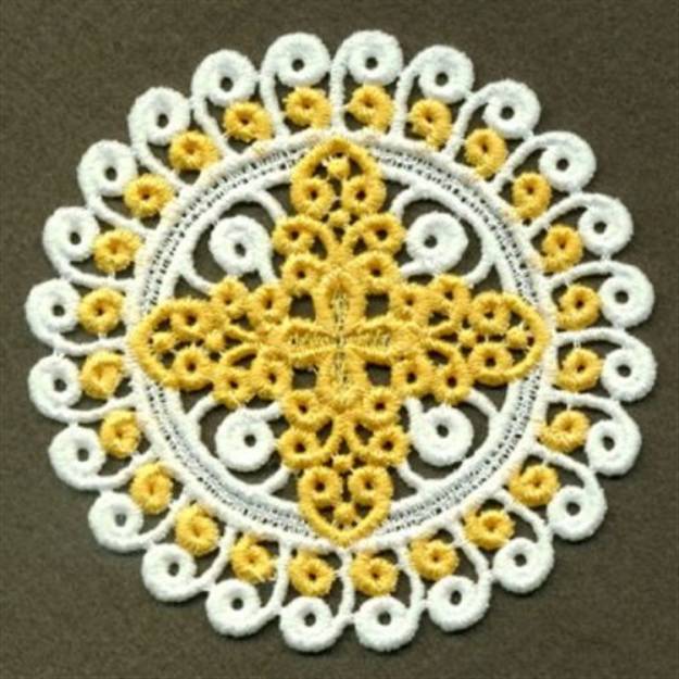 Picture of FSL Filigree Cross Machine Embroidery Design