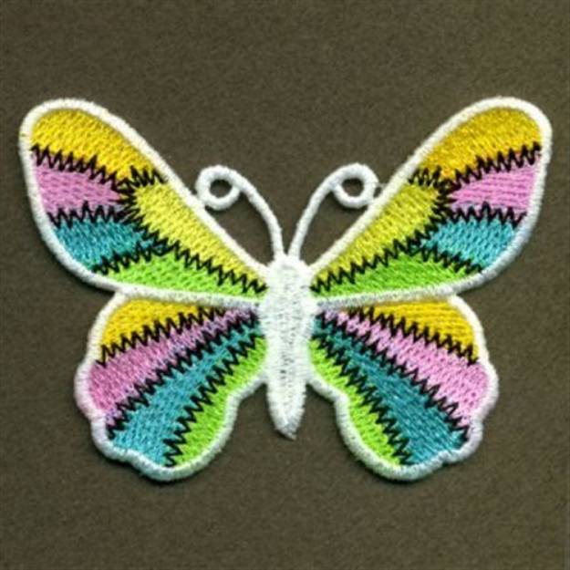 Picture of FSL Patchwork Lace Butterfly Machine Embroidery Design