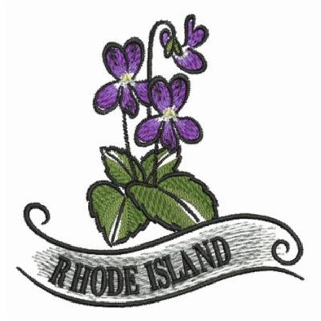 Picture of Rhode Island Violet Machine Embroidery Design