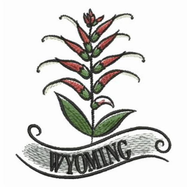 Picture of Wyoming Indian Paintbrush Machine Embroidery Design