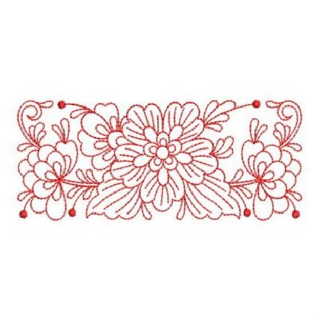 Redwork Rosemaling Rectangle Machine Embroidery Design | Embroidery ...