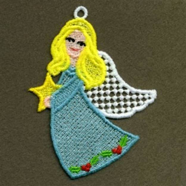 Picture of FSL Colorful Angel & Star Machine Embroidery Design