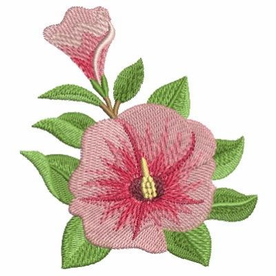 Sturts Desert Rose Machine Embroidery Design 