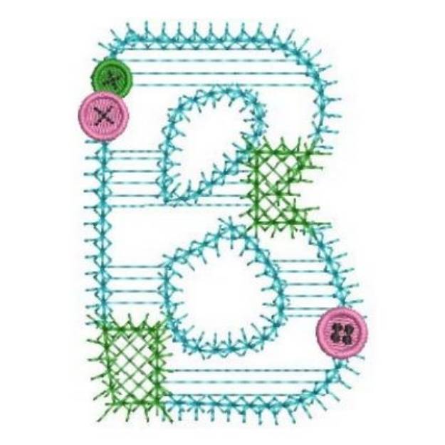 Sewing Alphabet B Machine Embroidery Design | Embroidery Library At ...