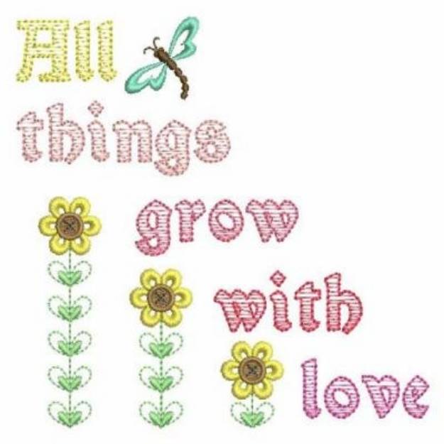 Picture of Grow With Love Machine Embroidery Design