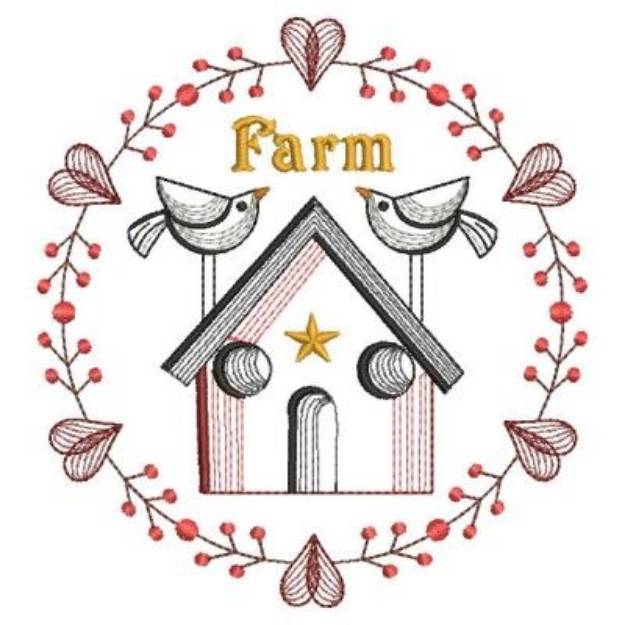 Picture of Farm Machine Embroidery Design