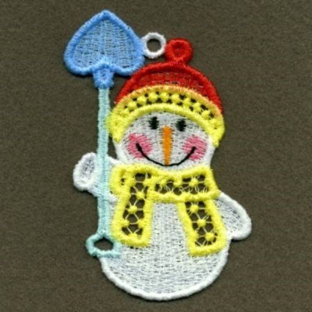 Picture of FSL Winter Snowman Machine Embroidery Design