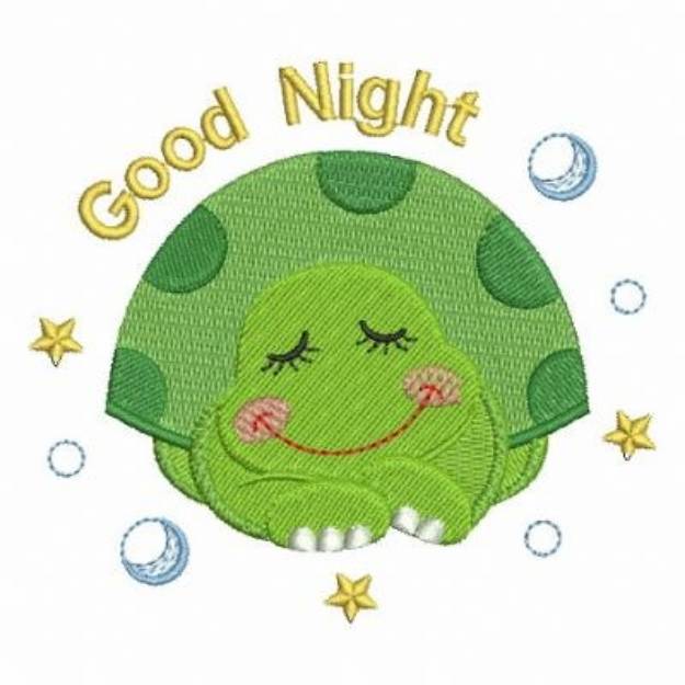 Picture of Good Night Turtle Machine Embroidery Design