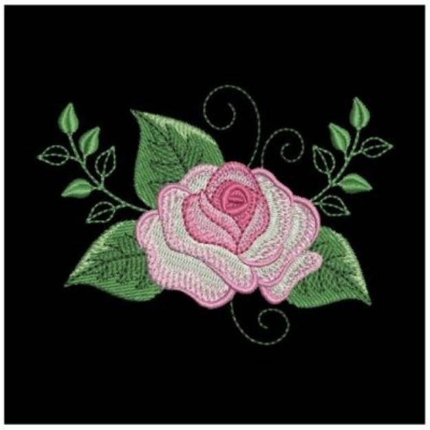 Pink Roses Machine Embroidery Design | Embroidery Library at ...