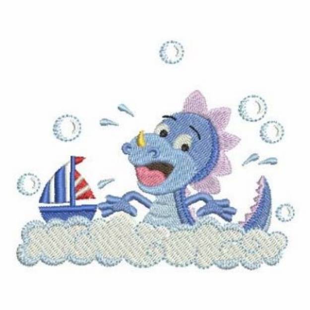 Picture of Dragon & Sailboat Machine Embroidery Design