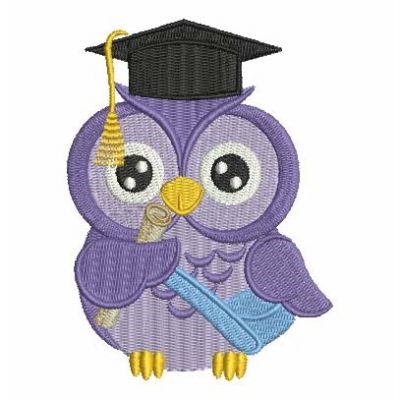 Science Owl Machine Embroidery Design | Embroidery Library at ...