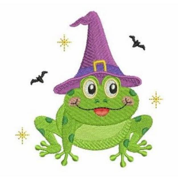 Picture of Halloween Frog Machine Embroidery Design