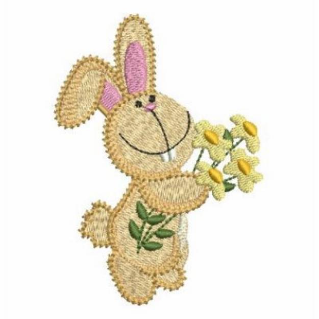 Picture of Daisy Bunny Machine Embroidery Design