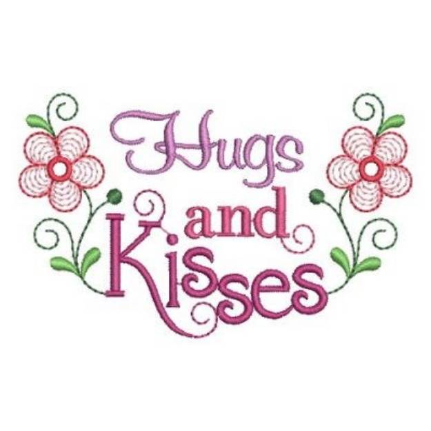 Hugs And Kisses Machine Embroidery Design 