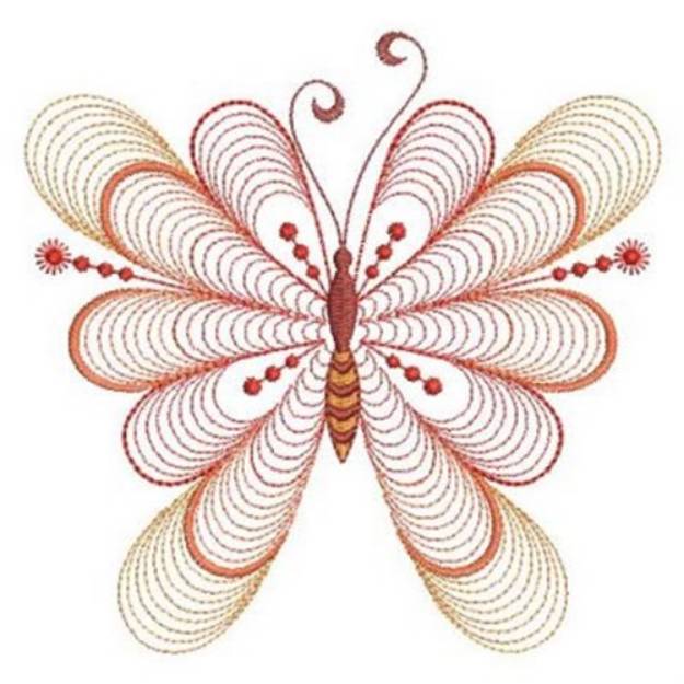 Picture of Fancy Butterflies Machine Embroidery Design