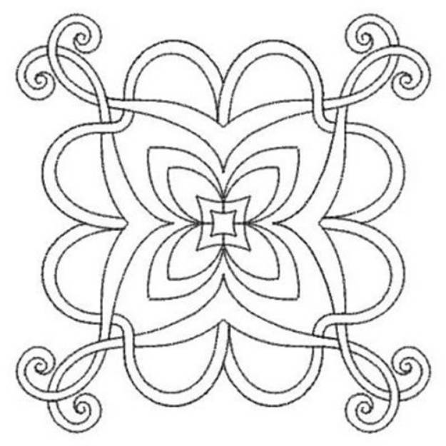 Picture of Celtic Quilt Outline Machine Embroidery Design