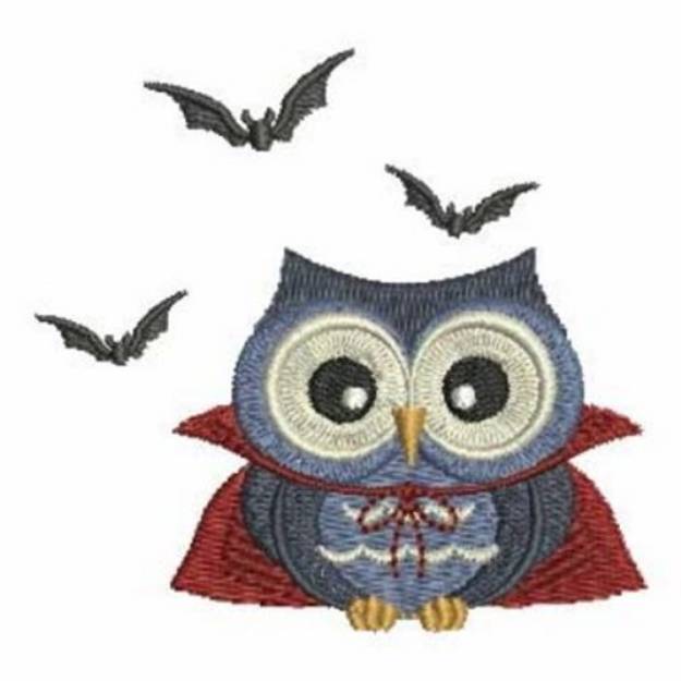 Picture of Dracula Owl Machine Embroidery Design