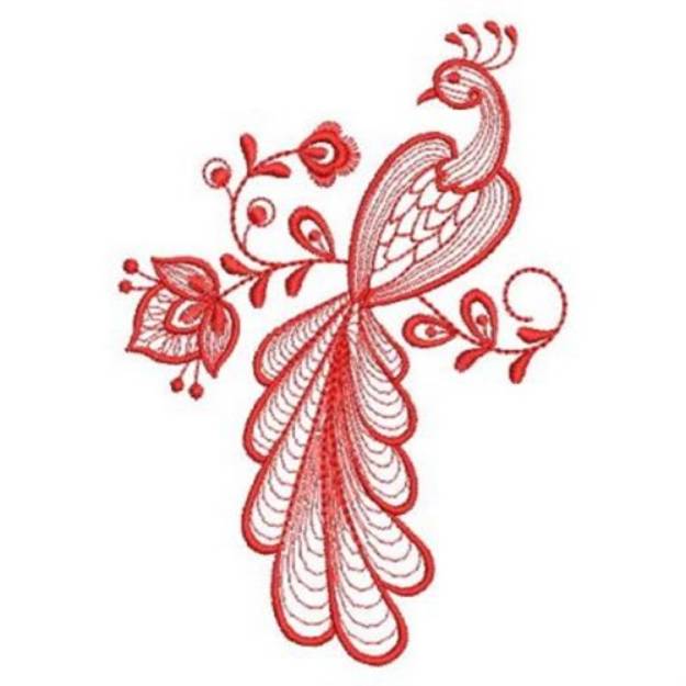 Redwork Peacocks Machine Embroidery Design | Embroidery Library at ...