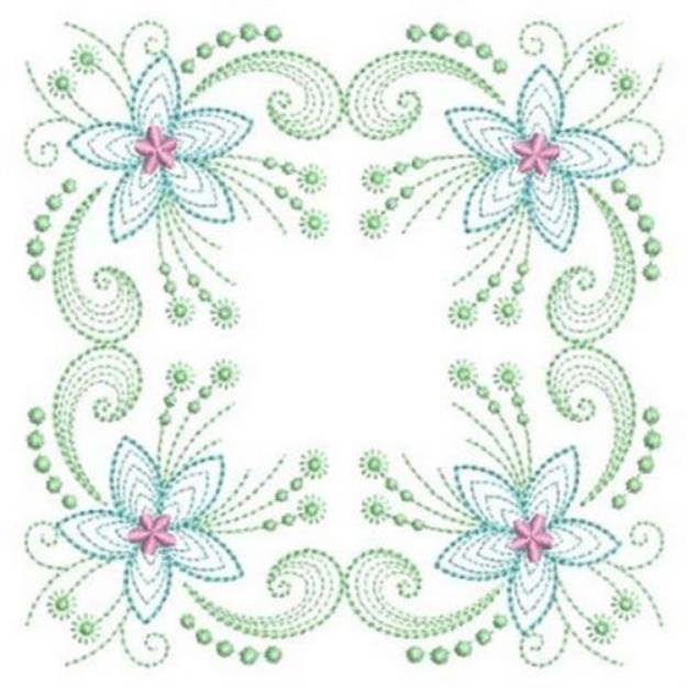 Flowers embroidery designs - Rippled Flower embroidery design