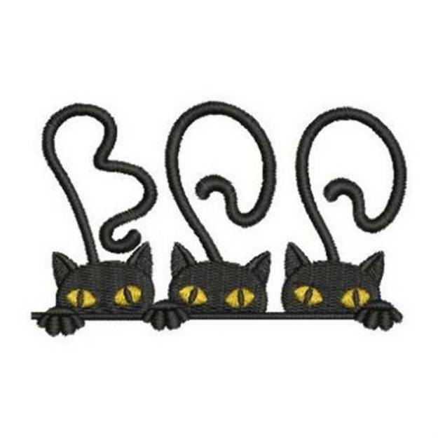 Picture of Halloween Cats Machine Embroidery Design