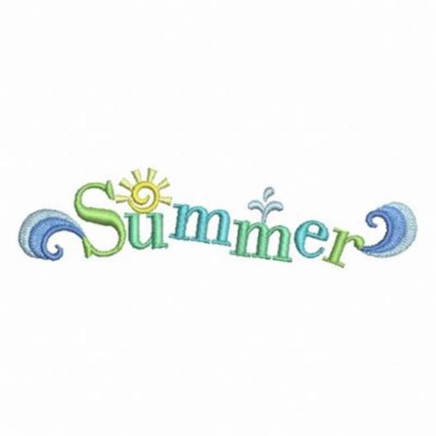 Picture of Summer Waves Machine Embroidery Design