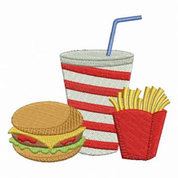 Picture of Fast Food Machine Embroidery Design