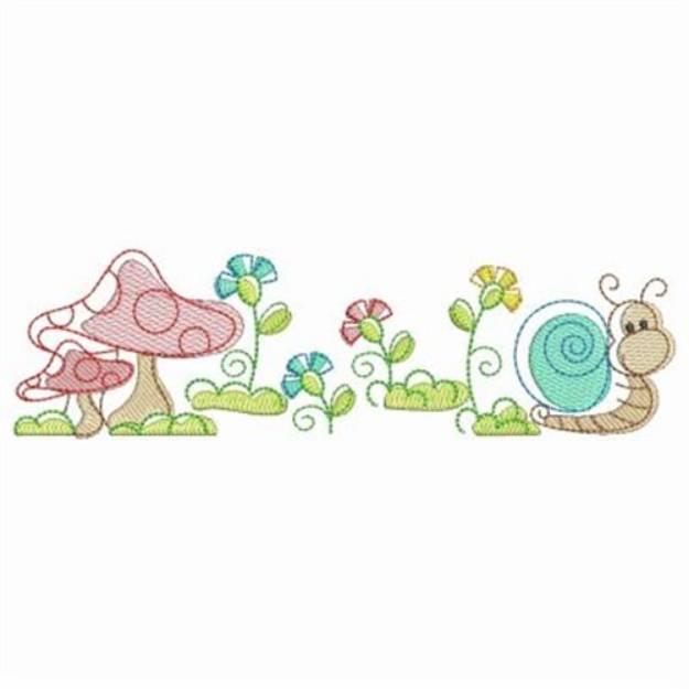 Picture of Snail Border Machine Embroidery Design