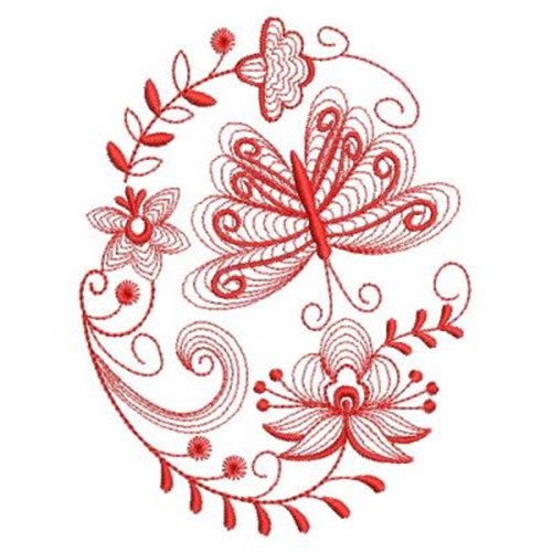 Butterfly Redwork Machine Embroidery Design Embroidery Library At 7678