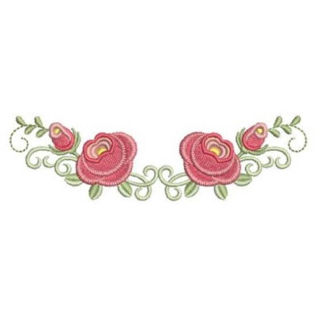 Rose Border Machine Embroidery Design | Embroidery Library at ...