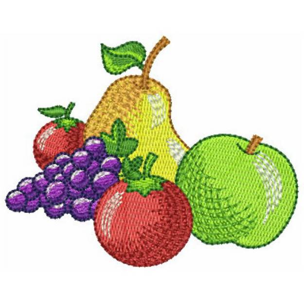 Picture of Fruit & Veggie Machine Embroidery Design