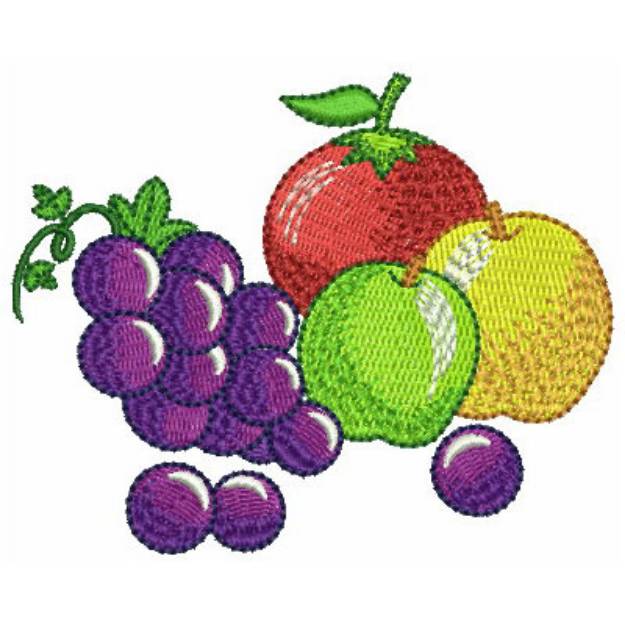 Picture of Fruit Cluster Machine Embroidery Design