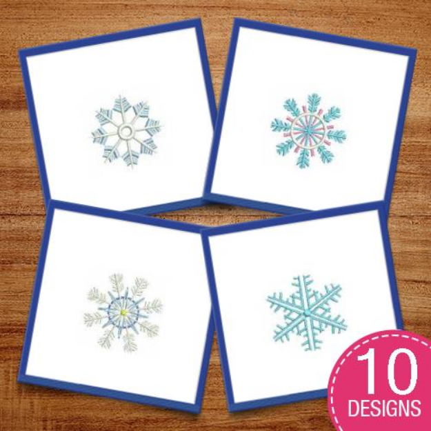 Tiny Snowflakes Embroidery Design Pack  Embroidery Sets at