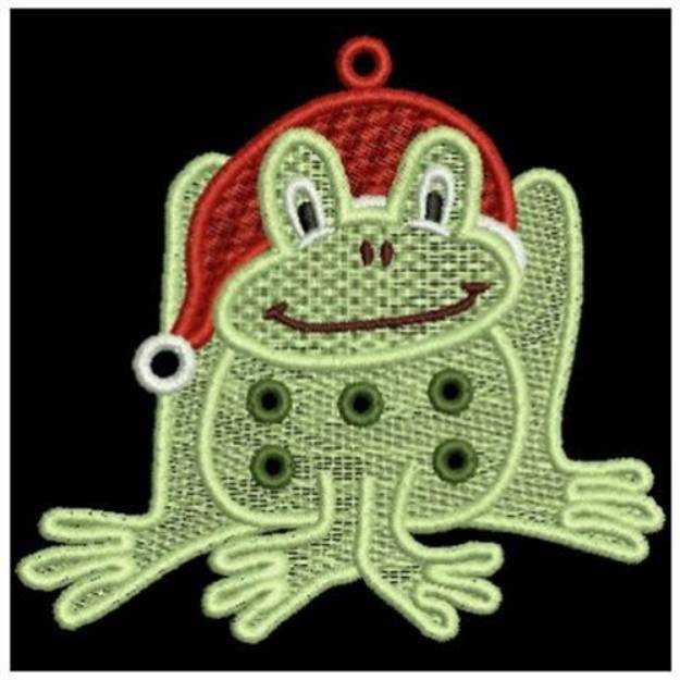 Picture of Free Standing Lace Frog Machine Embroidery Design