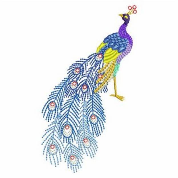 Crystal Peacock Machine Embroidery Design | Embroidery Library at ...