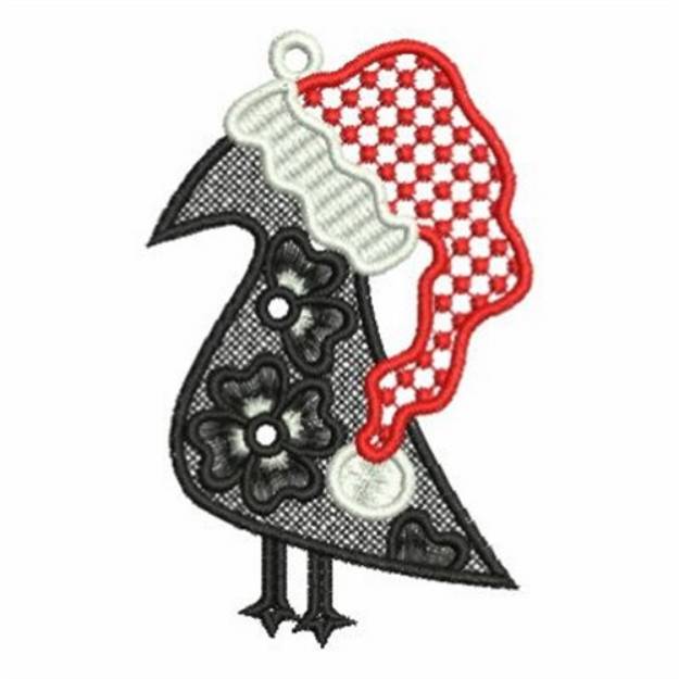 Picture of FSL Holiday Crow Machine Embroidery Design