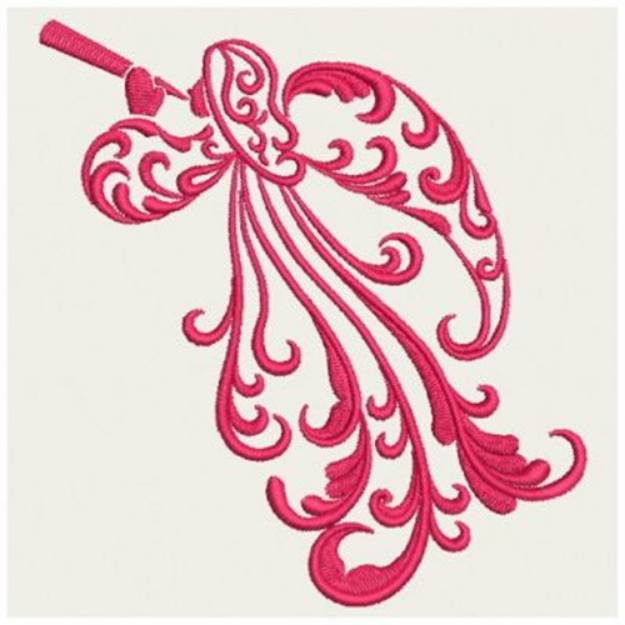 Picture of Trumpeting Angel Machine Embroidery Design