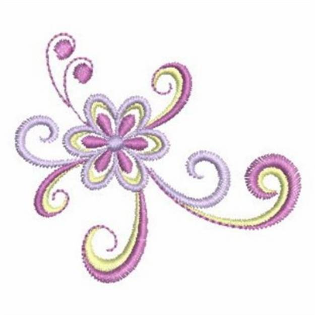 Jacobean Swirl Flowers Machine Embroidery Design | Embroidery Library ...