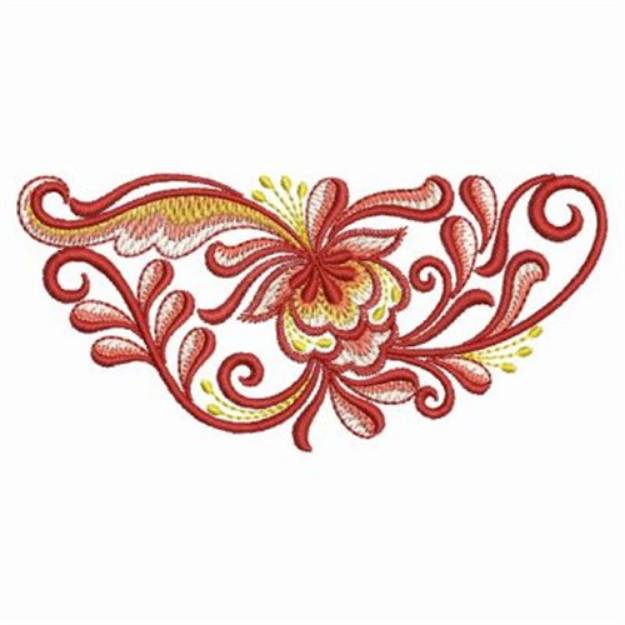 Picture of Heirloom Flower Border Machine Embroidery Design