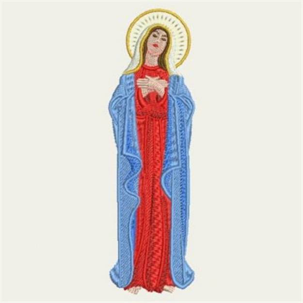 Picture of Virgin Mary Machine Embroidery Design