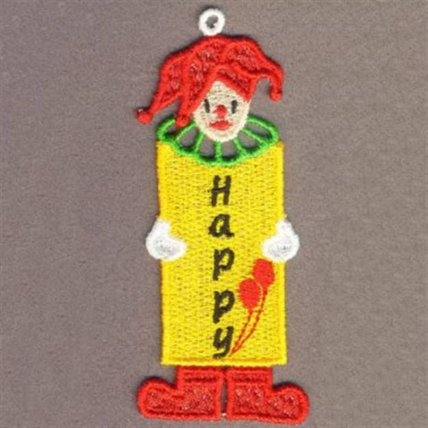 Picture of FSL Happy Bookmark Machine Embroidery Design