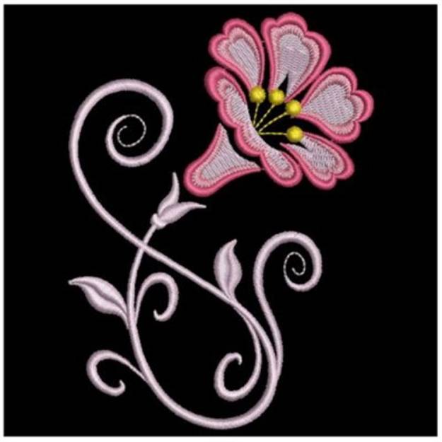 A Morning Glory Machine Embroidery Design | Embroidery Library at ...