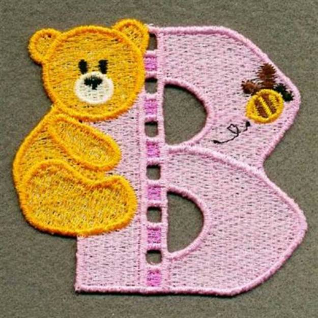 FSL Bear Letter B Machine Embroidery Design | Embroidery Library At ...