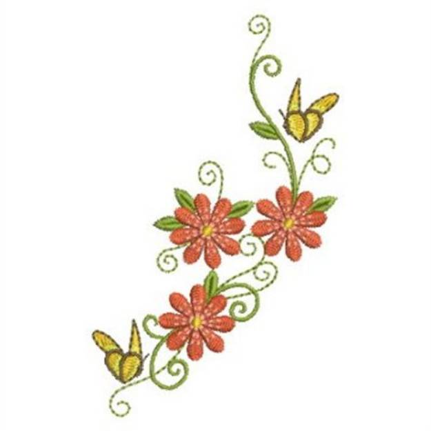 Picture of Fancy Butterflies Machine Embroidery Design