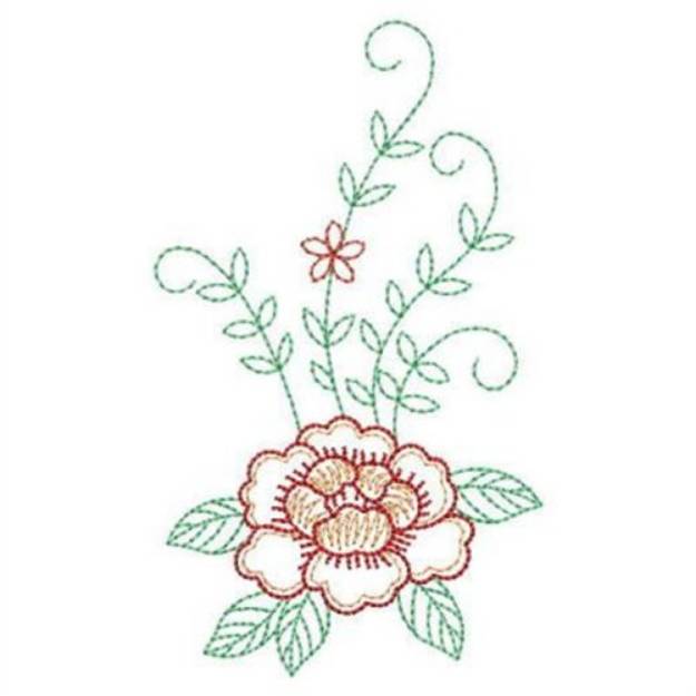 Picture of Elegant Floral Design Machine Embroidery Design