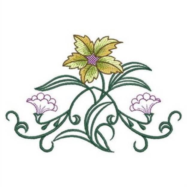 Fancy Flowers Machine Embroidery Design | Embroidery Library at ...