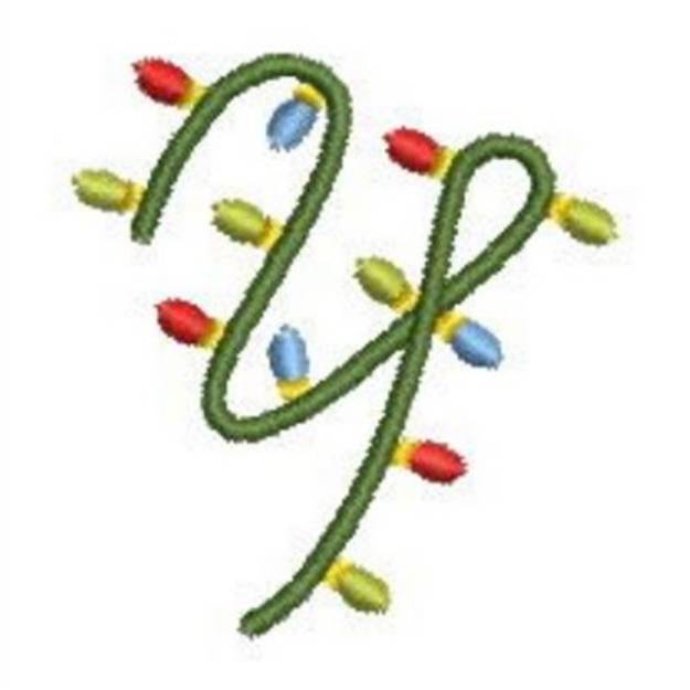 Picture of Christmas Alphabet Y Machine Embroidery Design