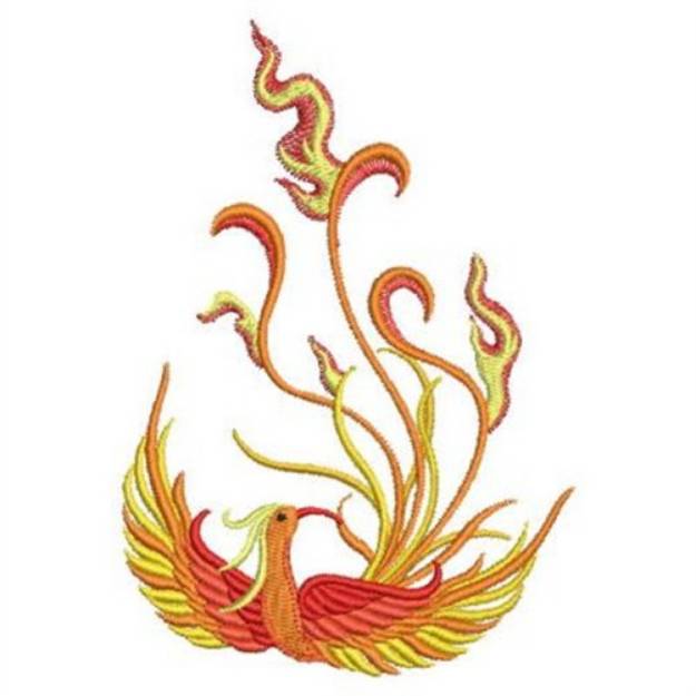 Picture of Beautiful Phoenix Machine Embroidery Design